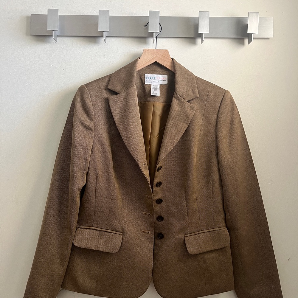 Liz Clairborne Brown Blazer Jacket